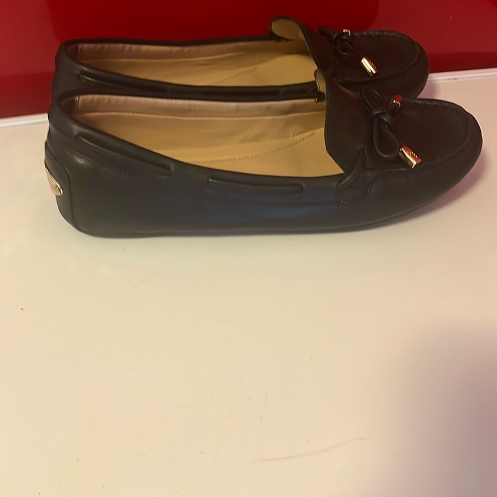 Michael Kors Black Leather Loafers